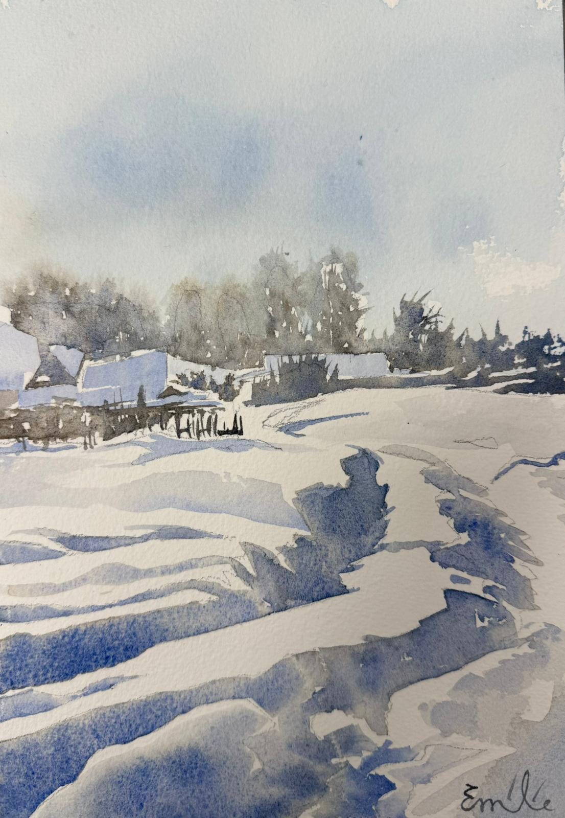 Aquarelle enneigée (2026)