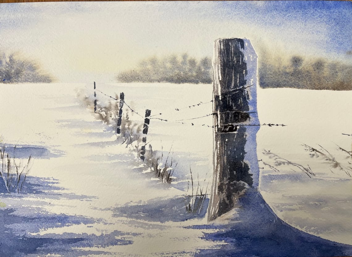 Clôture enneigée (2024)