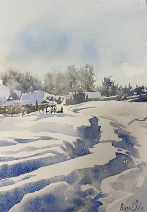 Aquarelle enneigée (2026)
