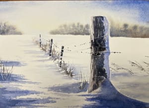 Clôture enneigée (2024)